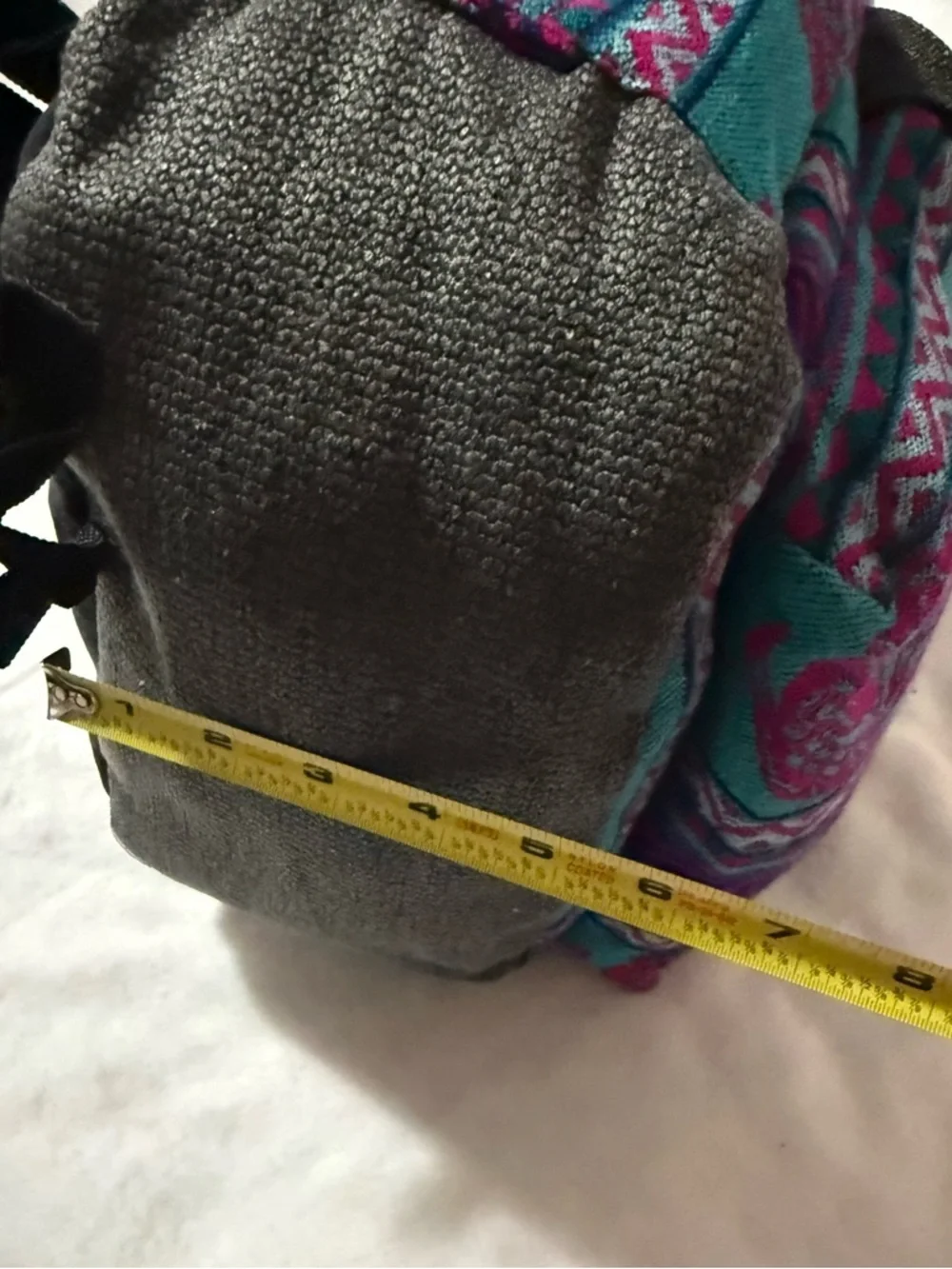 Southwestern Woven Mini Backpack Turquoise Pink Black Festival Bag